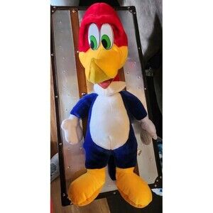 Vintage Stuffed Plush Woody Woodpecker Large 26"Cartoon Toy Network With Tags